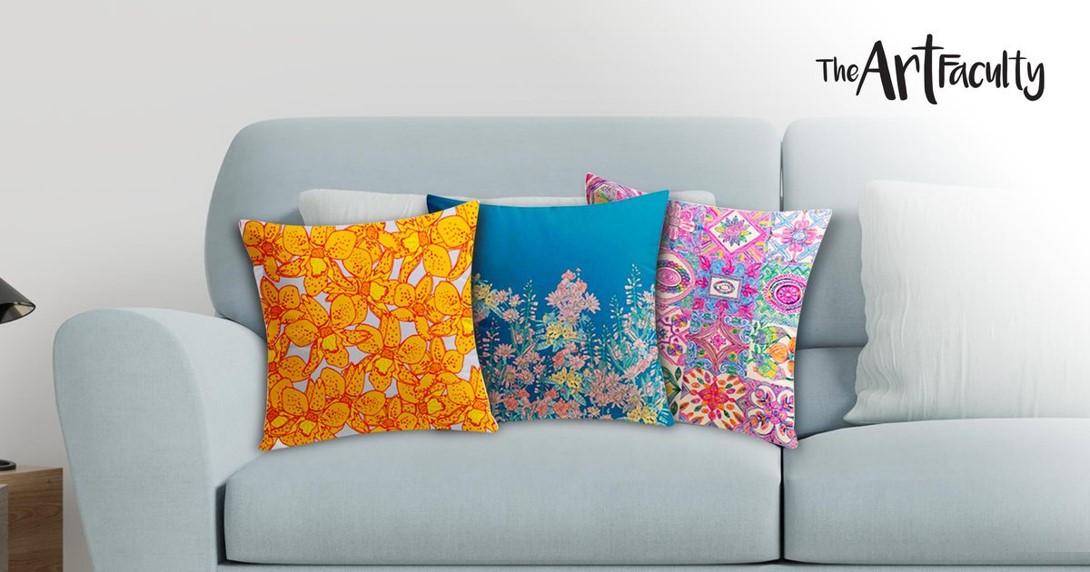 The Art Faculty Design-Inspired Canvas Cushion